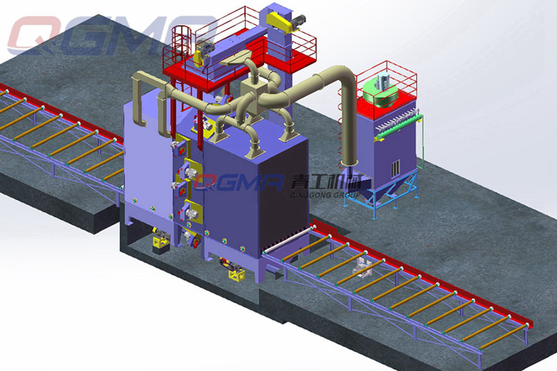 鋼結(jié)構拋丸機的運作